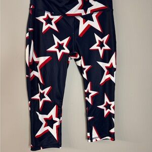Xersion Capri Leggings. Size L. Perfect for the 4th of July!